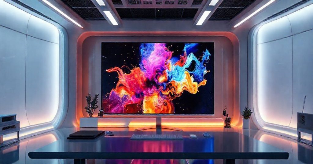 AI-generated image of a futuristic cityscape with beginner's guide to AI image generation with free tools