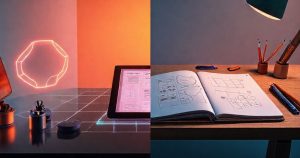 keyword-rich alt text for image 1 with AI image generator vs traditional illustration for UI/UX mockups