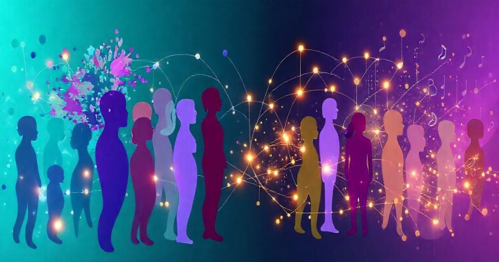 Keyword-rich alt text for image 1: AI-generated image of a diverse group of people with AI image generator ethical considerations and bias mitigation