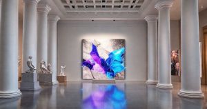 AI-generated art example with AI-generated art for museum exhibitions