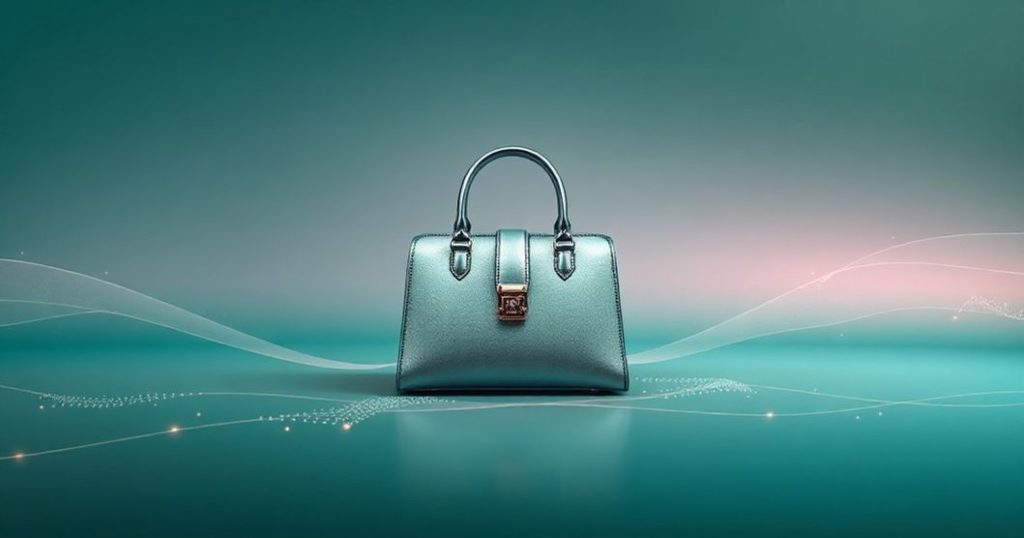 AI-generated luxury fashion image with AI images for luxury goods marketing
